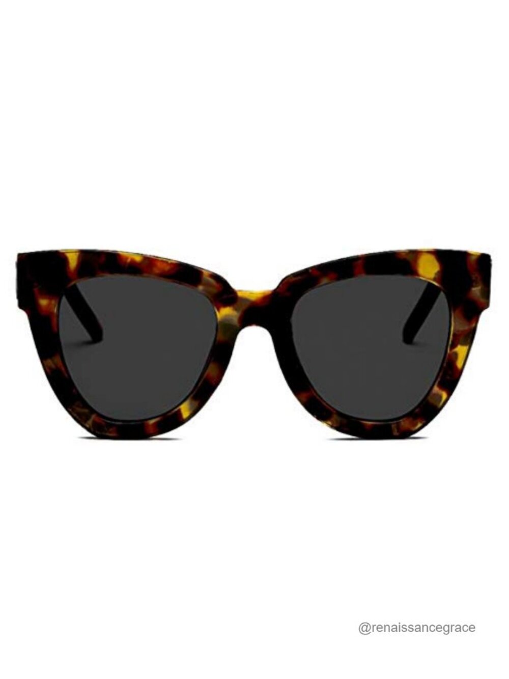 Retro Cat Eye Sunglasses Women Men Vintage Square Tortoise Shell Oversized UV400